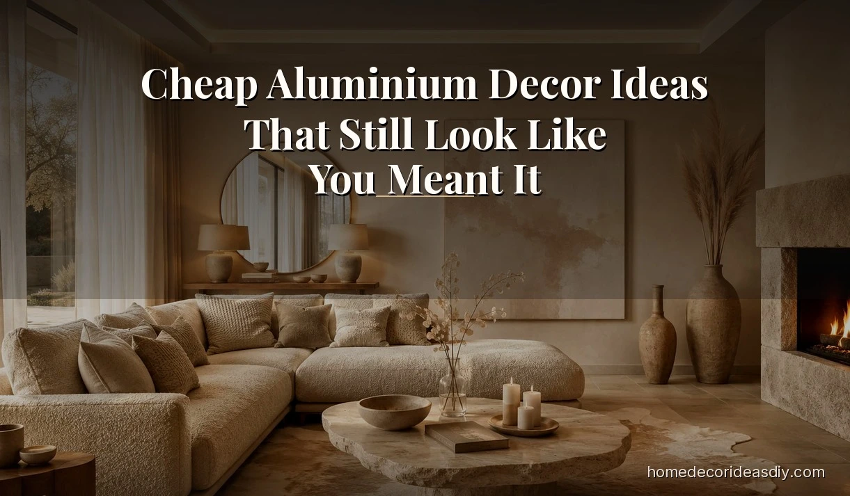 Cheap Aluminium Decor Ideas That Still Look Like You Meant It