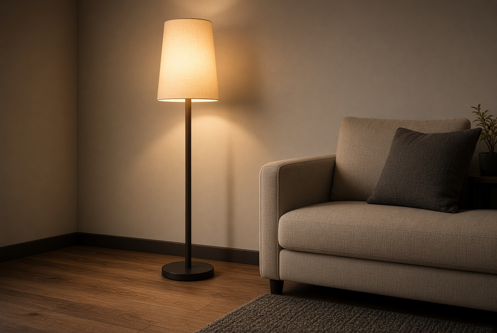 Floor lamp with warm light – practical home decor items under 200