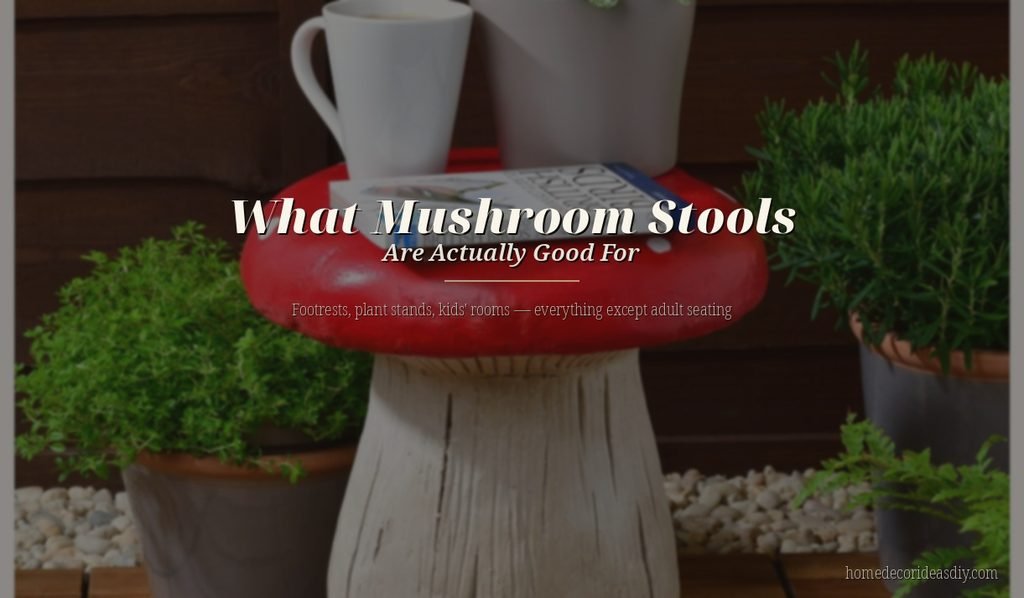 Mushroom stool plant stand outdoor garden home decor