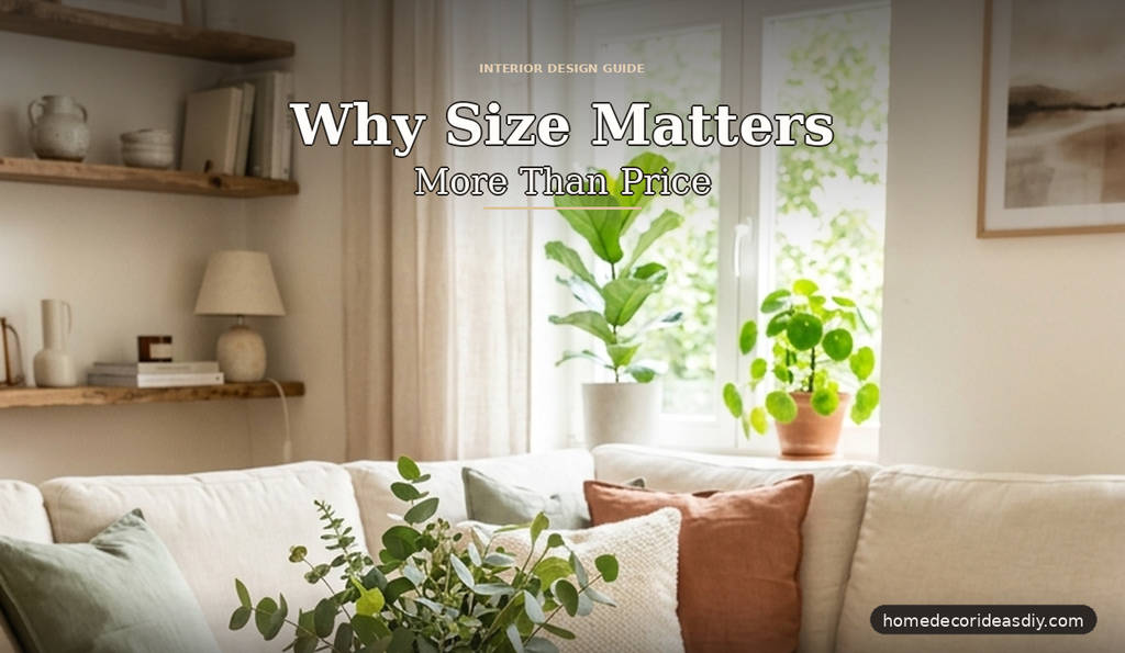 Why size matters more than price in home decor accents styling