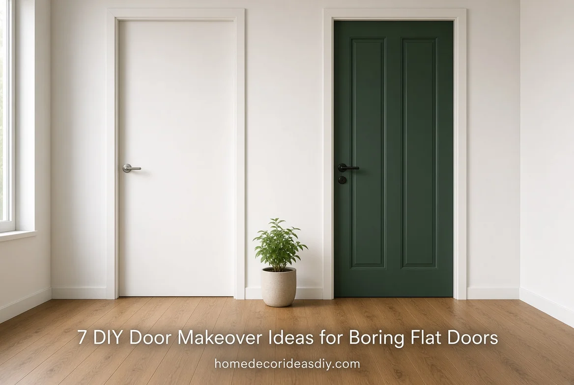 7 DIY Door Makeover Ideas for Boring Flat Doors