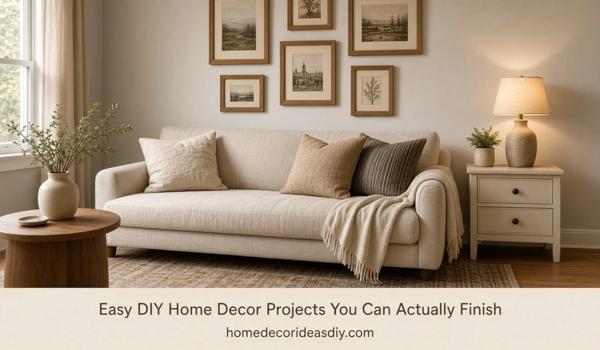 Easy DIY Home Decor Projects You Can Actually Finish