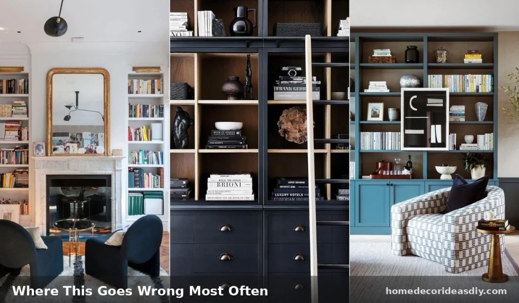 Floating shelves styling ideas ceramic vases, glass, plants and woven baskets mixed together for texture contrast
