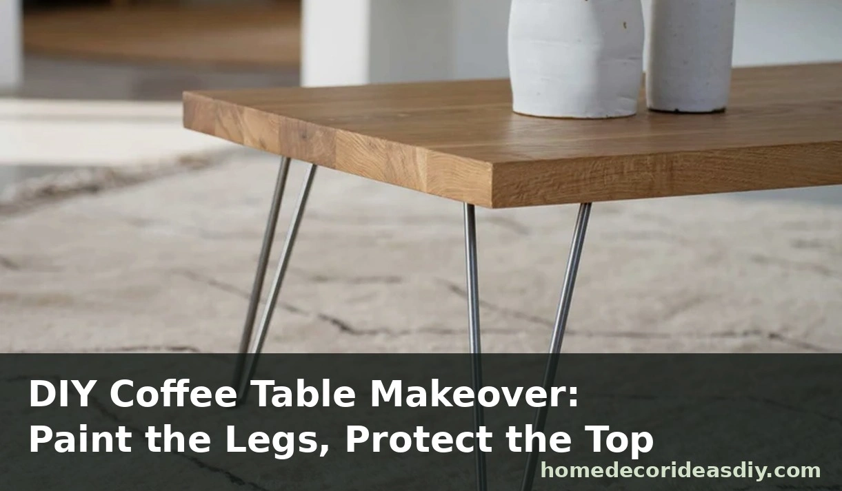 DIY Coffee Table Makeover: Paint the Legs, Protect the Top