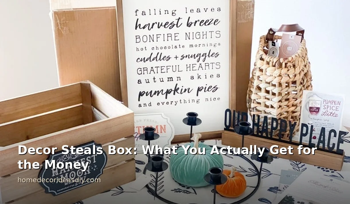 Decor Steals Box: What You Actually Get for the Money