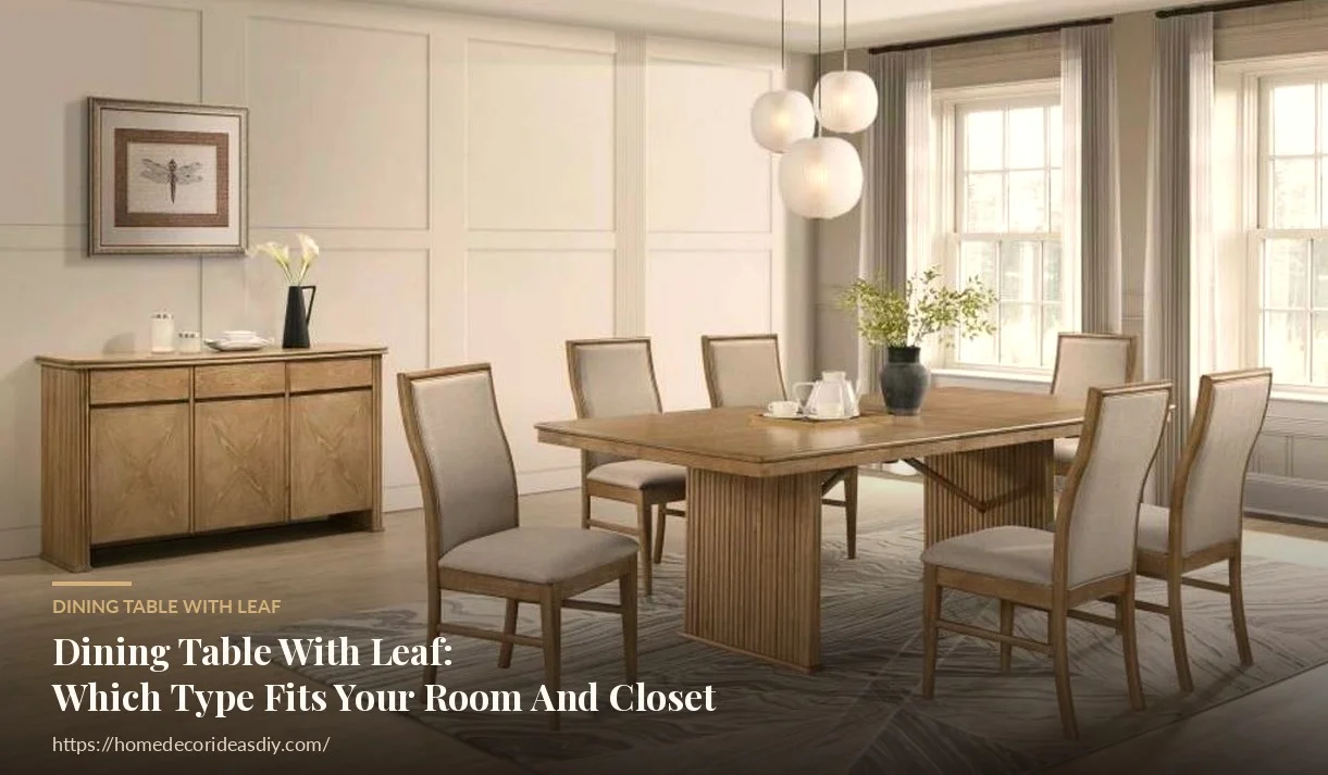 Dining Table With Leaf: Which Type Fits Your Room And Your Closet