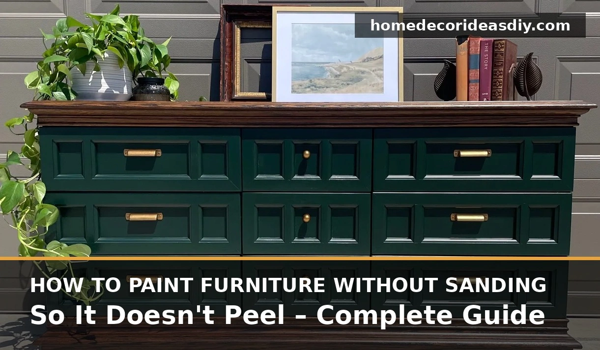 How to Paint Furniture Without Sanding So It Doesn’t Peel