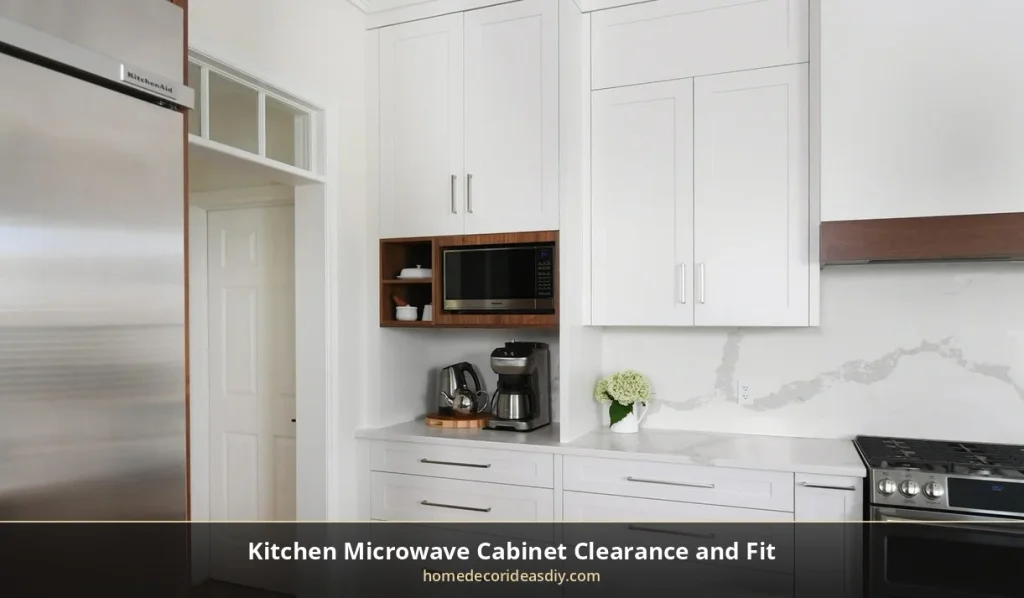 Leave the clearance your microwave manual asks for before you close in the cabinet.