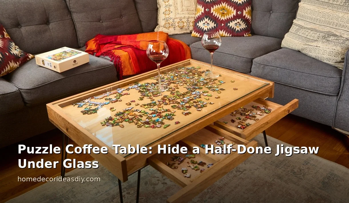 Puzzle Coffee Table: Hiding a Half-Done Jigsaw Without Losing the Table