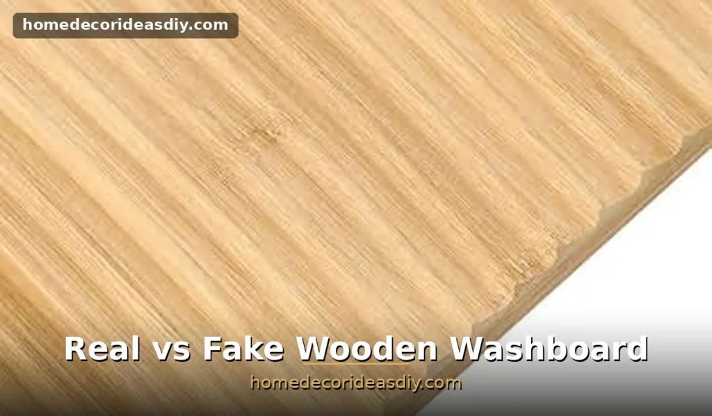 New manufactured wooden washboard with sharp uniform grooves  how to spot a fake