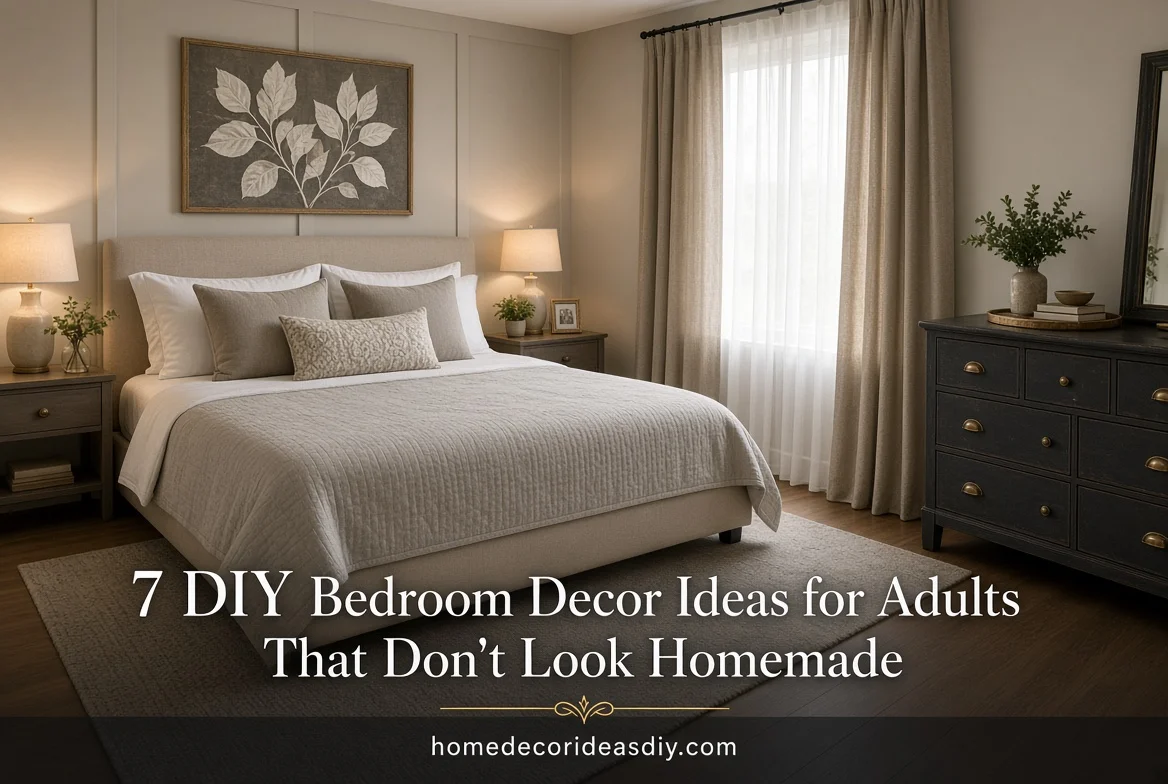 7 DIY Bedroom Decor Ideas for Adults That Don’t Look Homemade