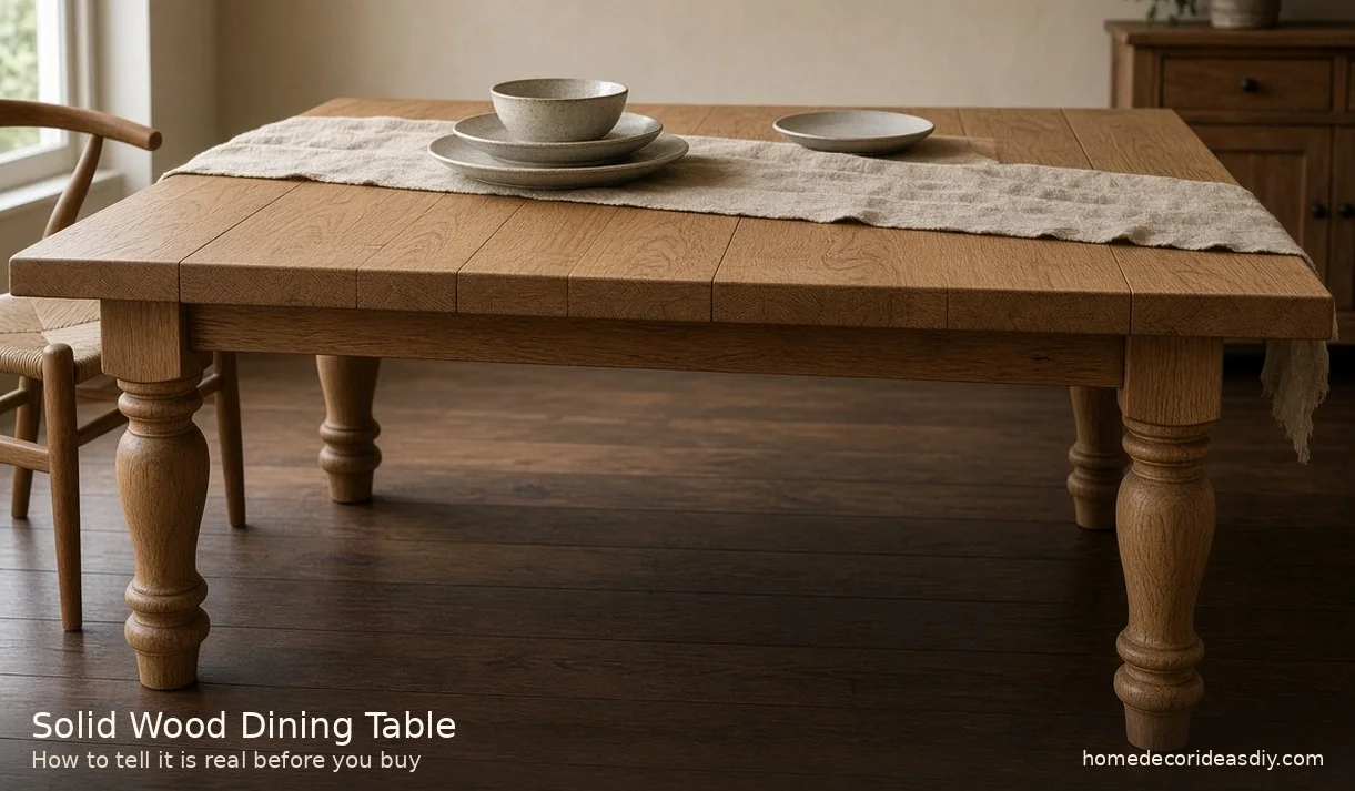 Solid Wood Dining Table: How To Tell It’s Real Before You Buy