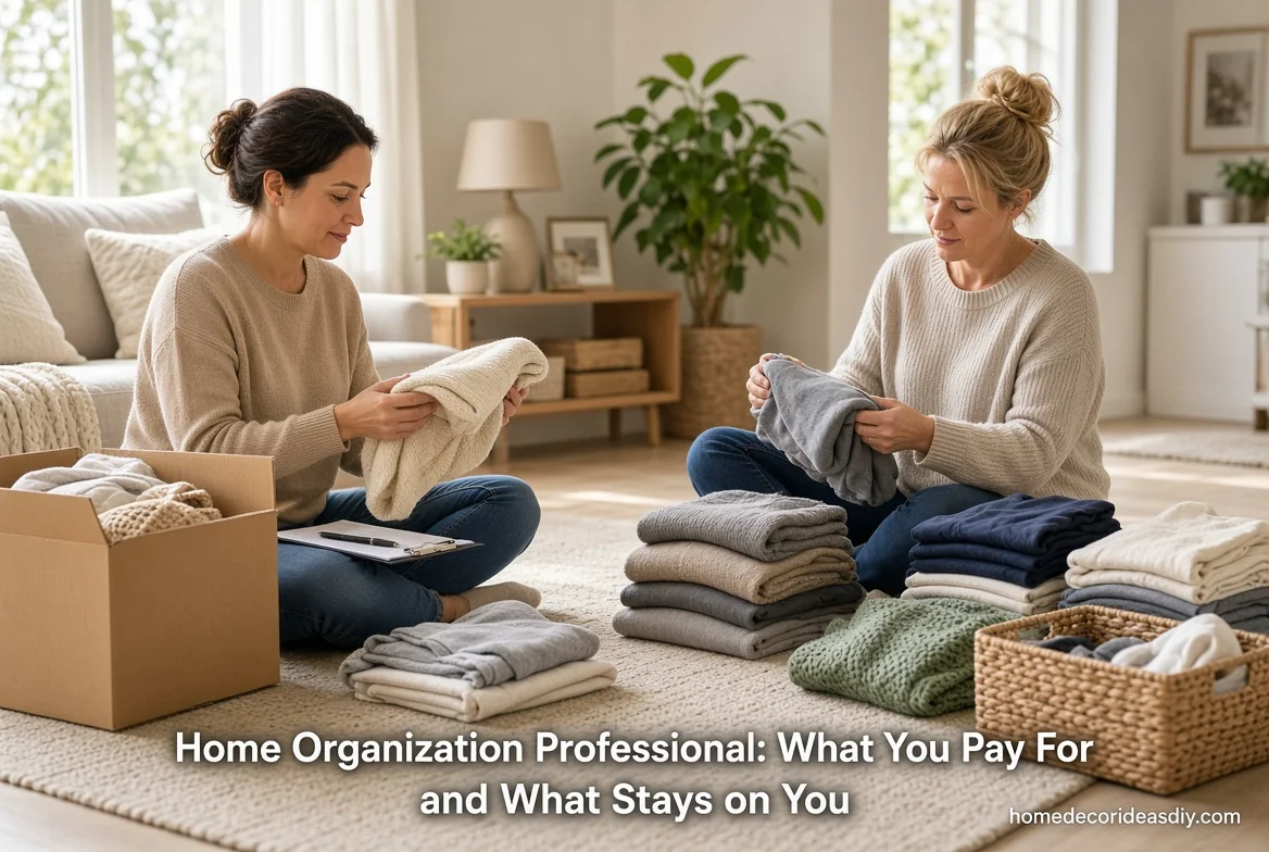 Home Organization Professional: What You Pay For and What Stays on You